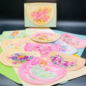 Vintage 70s Assorted Greeting Cards and Envelopes Mixed Lot: French Text Wishes